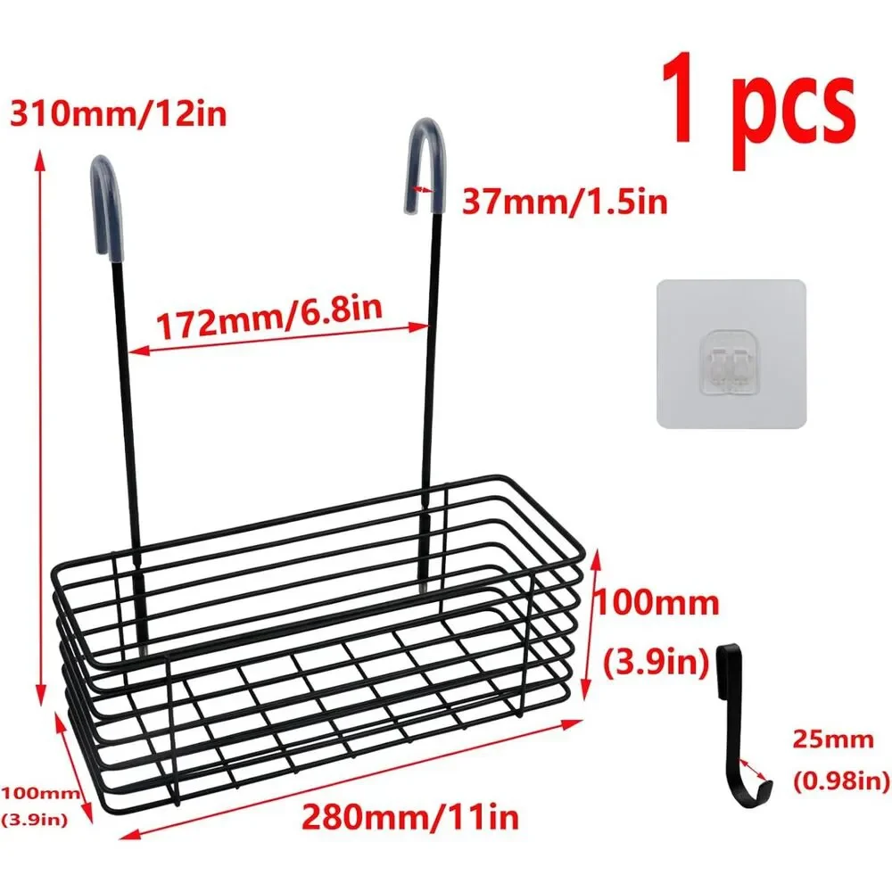 Hanging Shower Rack, Shower Caddy Hung Over Door, Back Hook Can be Rotated